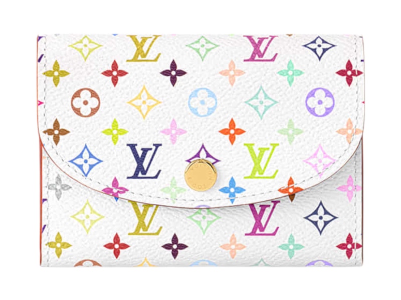 Louis Vuitton x Takashi Murakami Rosalie Coin Purse White Multicolored
