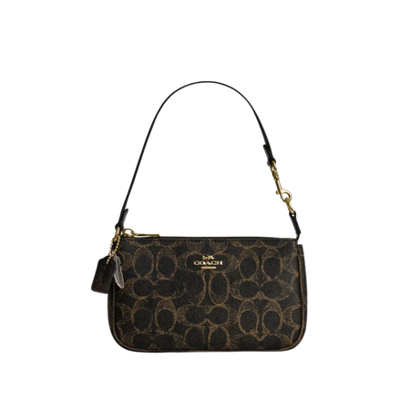 Coach Nolita 19 In Loved Signature Canvas With Charms Gold Brown