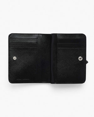 Marc Jacobs Marc Jacobs The Utility Snapshot Mini Compact Wallet Black/White Black/white