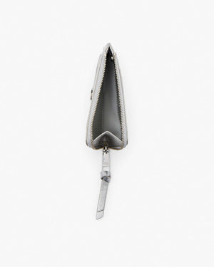 Marc Jacobs Marc Jacobs The Metallic Utility Snapshot Top Zip Multi Wallet Silver Silver