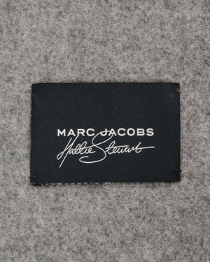 Marc Jacobs Marc Jacobs Hattie Stewart x Marc Jacobs Daisy Wool Scarf Grey Multi Grey Multi