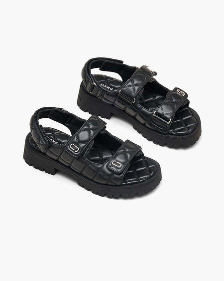 Marc Jacobs Marc Jacobs The Quilted Sunny Sandal Black Black