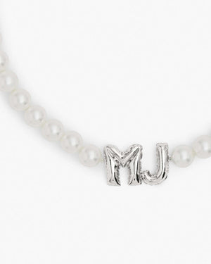 Marc Jacobs Marc Jacobs The Marc Jacobs Balloon Pearl Necklace White/Silver White/silver