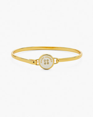 Marc Jacobs Marc Jacobs The Button Hinge Bracelet Gold/Cream Gold/cream