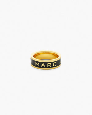 Marc Jacobs Marc Jacobs The Marc Jacobs Enamel Ring Gold/Black Gold/black