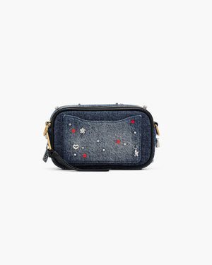 Marc Jacobs Marc Jacobs The Trinket Charm Denim Snapshot Medium Wash Multi Medium Wash Multi