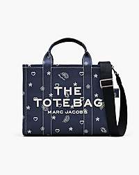 Marc Jacobs Marc Jacobs The Bandana Canvas Medium Tote Bag Navy Multi Navy Multi