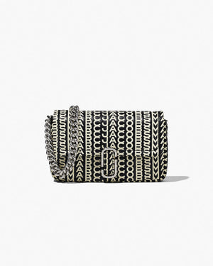 Marc Jacobs Marc Jacobs The Monogram Leather J Marc Mini Bag Black/White Black/white