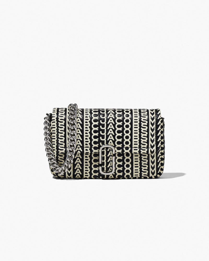 Marc Jacobs Marc Jacobs The Monogram Leather J Marc Mini Bag Black/White Black/white