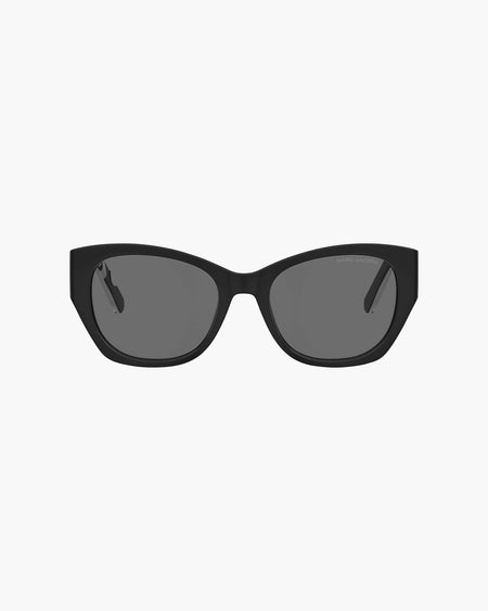 Marc Jacobs The Bold Logo Cat Eye Sunglasses Black/white