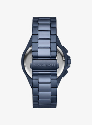 Michael Kors Oversized Lennox Blue-Tone Watch Navy