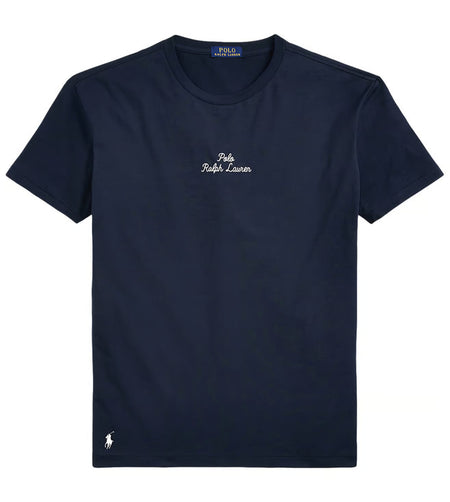 Navy Blue Logo Jersey Classic Fit Navy Blue T-Shirt