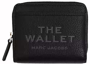 Marc Jacobs The Leather Mini Compact Wallet Black