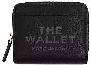 Marc Jacobs The Leather Mini Compact Wallet Black