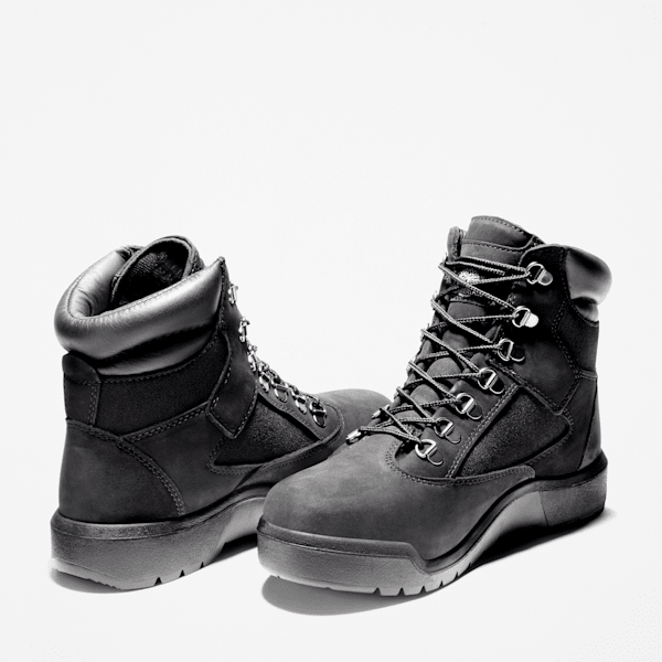 Timberland 6-Inch Waterproof Field Boot Black Nubuck Men'S