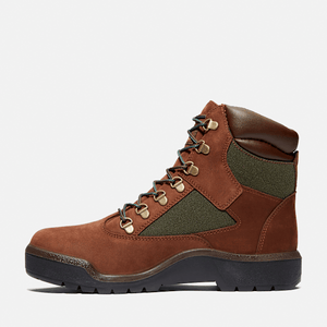 Timberland 6-Inch Waterproof Field Boot Black Nubuck Men'S