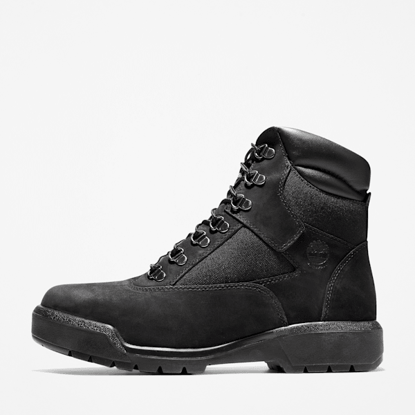 Timberland 6-Inch Waterproof Field Boot Black Nubuck Men'S