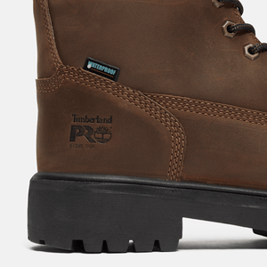 Timberland Direct Attach 6" Steel Toe Waterproof Work Boot Brown Men'S