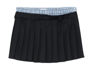 Miu Miu Batavia Skirt Bleu