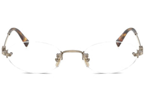 Miu Miu Frameless Optical Glasses Silver/Clear (0MU 53WV 1BC1O1)