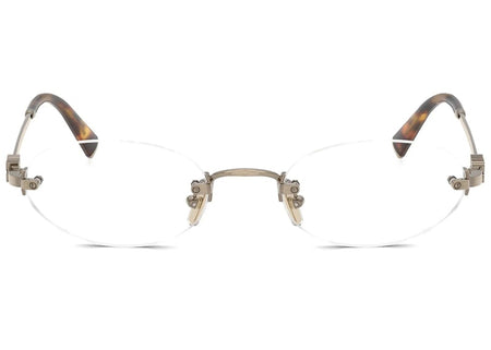 Miu Miu Frameless Optical Glasses Silver/Clear (0MU 53WV 1BC1O1)