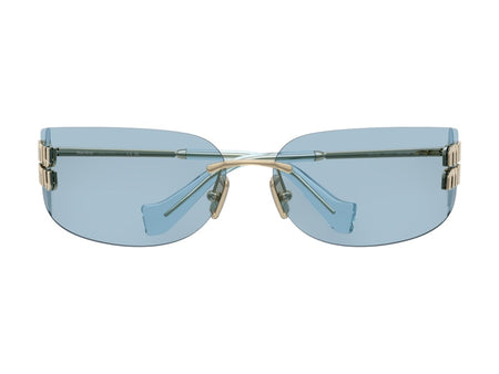 Miu Miu Frameless Sunglasses Blue/Silver (0MU A51S ZVN10P)
