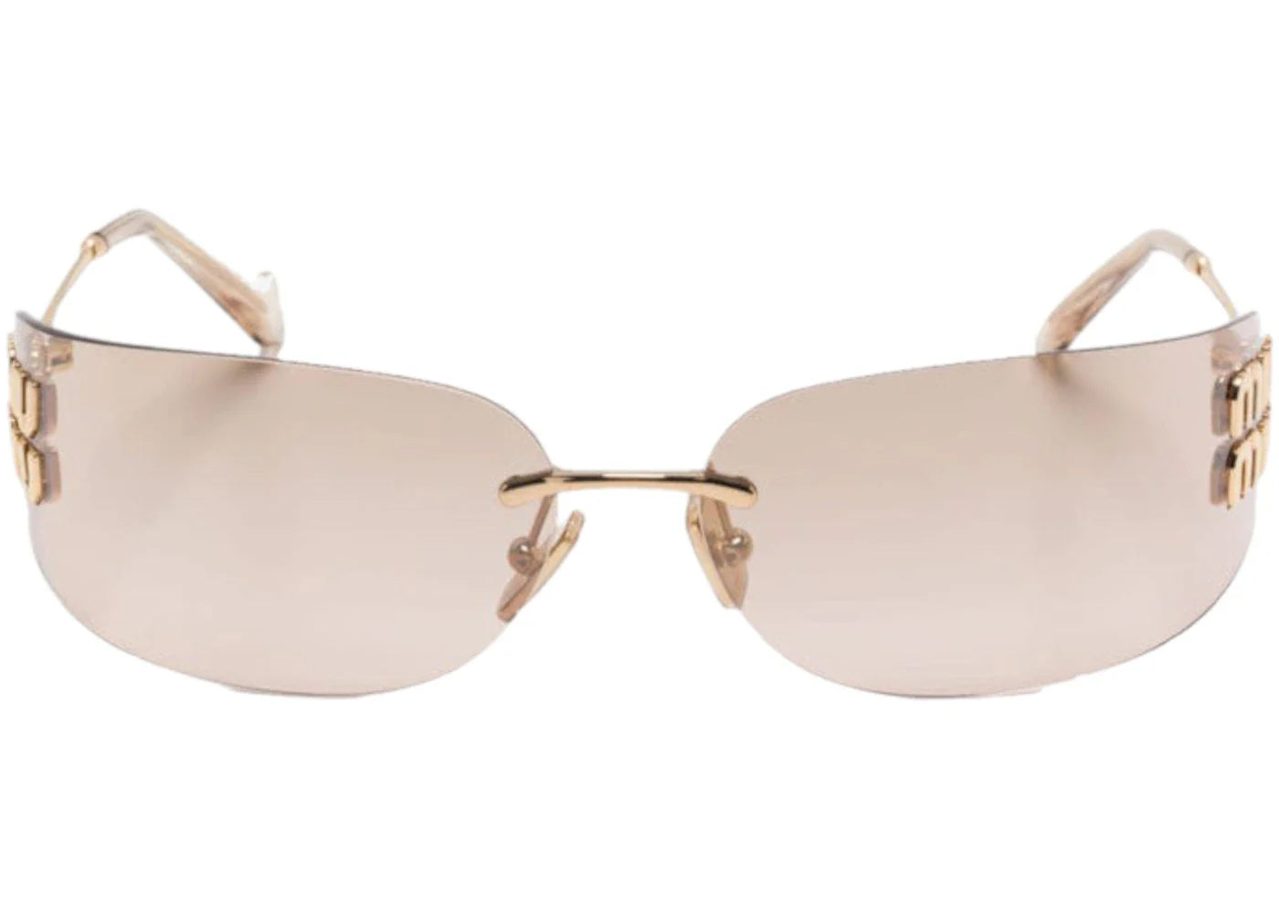 Miu Miu Frameless Sunglasses Gold (0MU A51S 5AK20P)