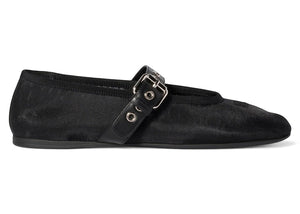 Miu Miu Mesh Fabric Ballerinas Black (Women's)