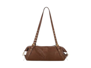 Miu Miu Monk Strap Shoulder Bag Bruciato