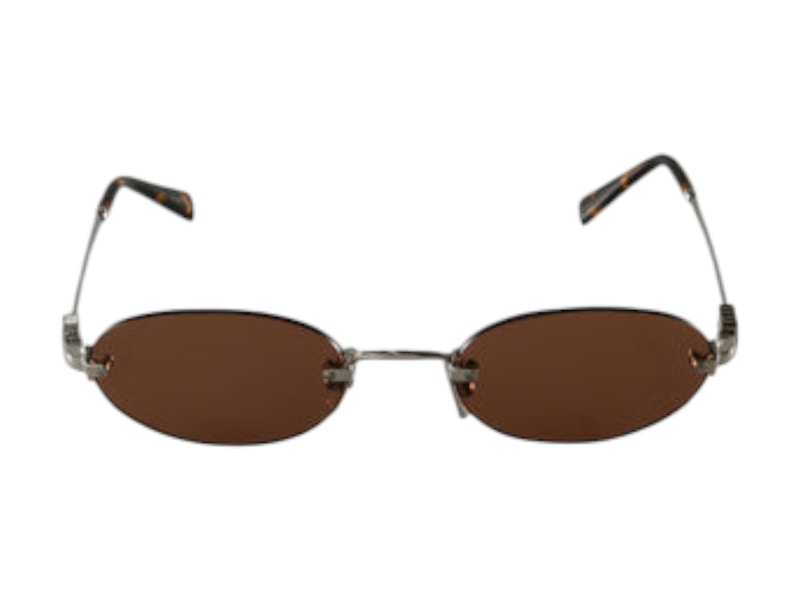 Miu Miu Oval Sunglasses Chocolate Brown (0MU A54S 1BC90Q)