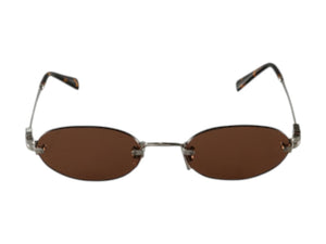 Miu Miu Oval Sunglasses Chocolate Brown (0MU A54S 1BC90Q)