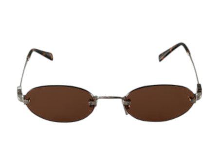 Miu Miu Oval Sunglasses Chocolate Brown (0MU A54S 1BC90Q)
