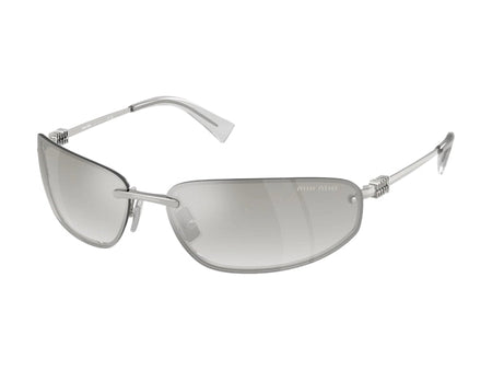 Miu Miu Women'S Logo Nocturne Sunglasses Clear Silver Gradient (0MU A50S 1BC8H1)