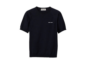 Miu Miu Wool Crewneck Sweater Bleu