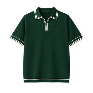 Monaco Knit Polo – Forest