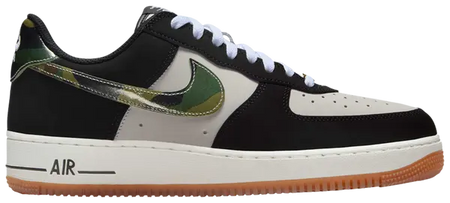 Nike Air Force 1 Low 'Black Patent Camo Swoosh'