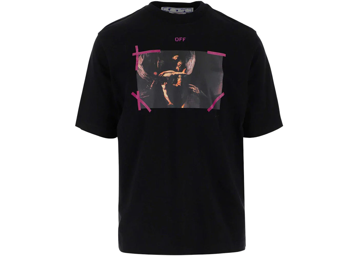 OFF-WHITE Arrow Caravaggio Mercy T-Shirt Black/Purple/Multi