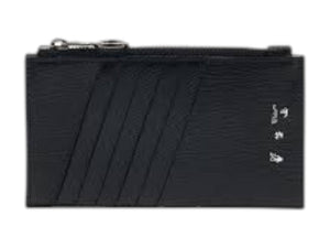 OFF-WHITE Binder Zipped Card Case Black