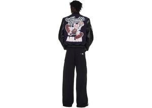 Off-White C/O Chicago Bulls Varsity Jacket Black