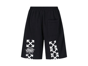 OFF-WHITE Exactly The Opposite Arrow Skate Sweatshorts Black/White