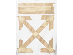 OFF-WHITE Slim Fit Tape Arrows T-Shirt White/Beige