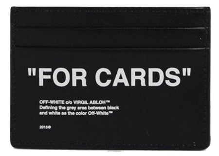 OFF-WHITE Quote FOR CARDS Card Holder (2 Slot) Black
