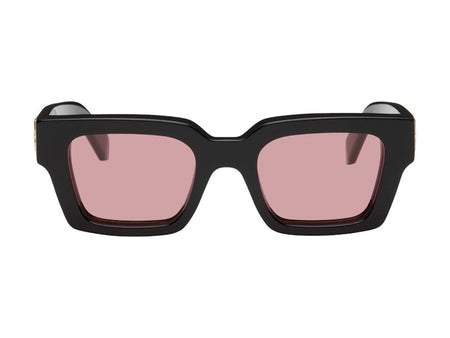 OFF-WHITE Virgil Square Frame Sunglasses Black/Red (OERI126C99PLA0011025)