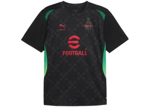 OFF-WHITE x Puma AC Milan Pre-Match S/S Jersey Black/Red