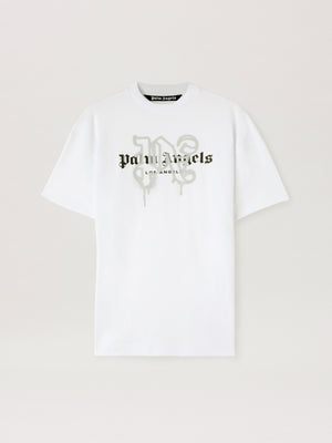 LA MONOGRAM SPRAY T-Shirt WHITE