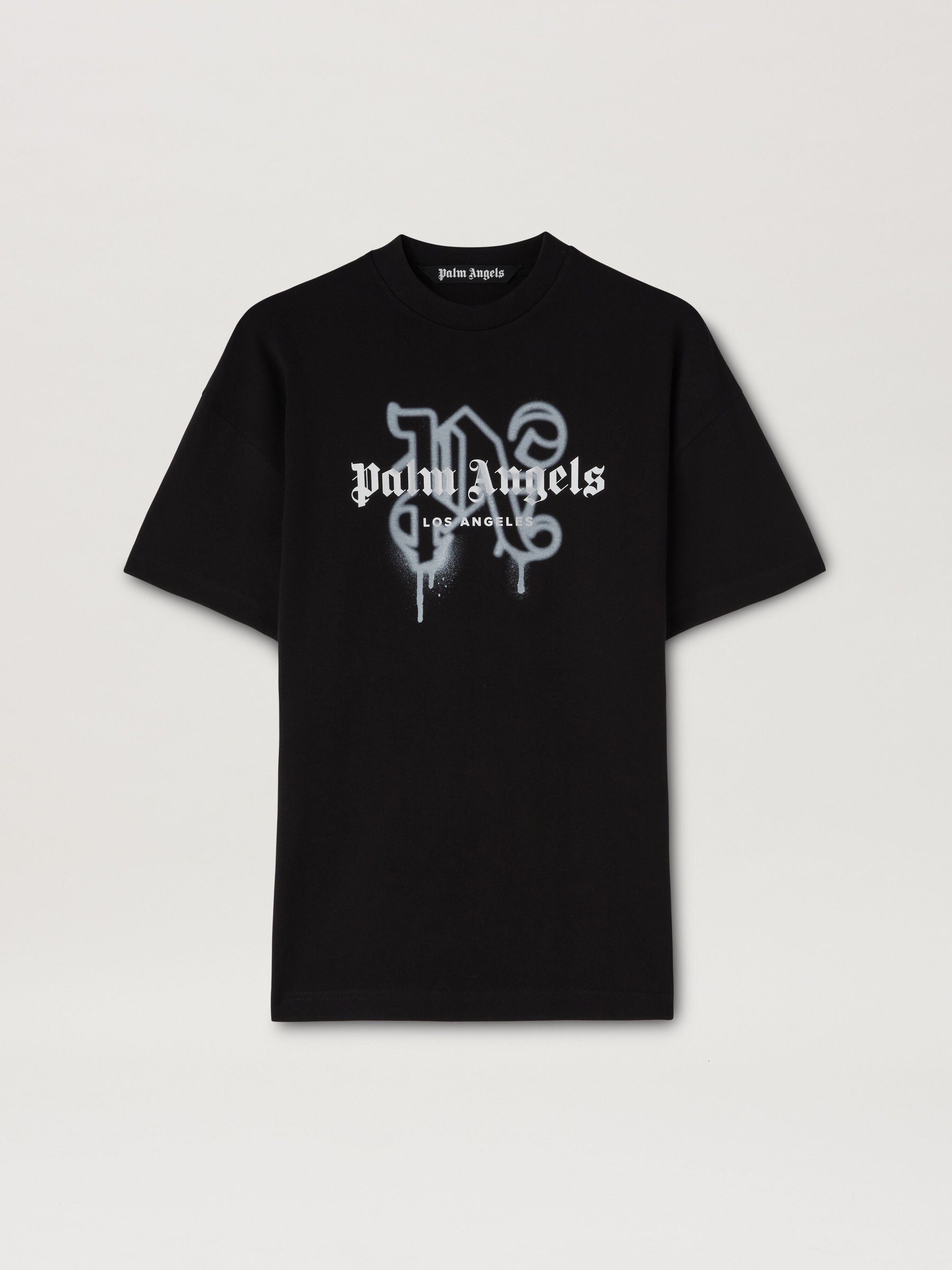 LA MONOGRAM SPRAY T-Shirt BLACK