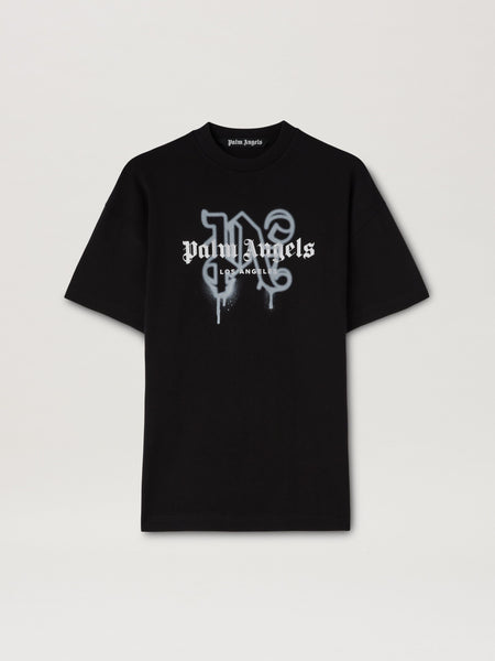 LA MONOGRAM SPRAY T-Shirt BLACK