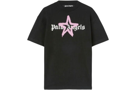 Palm Angels Star Sprayed T-Shirt Black/Pink