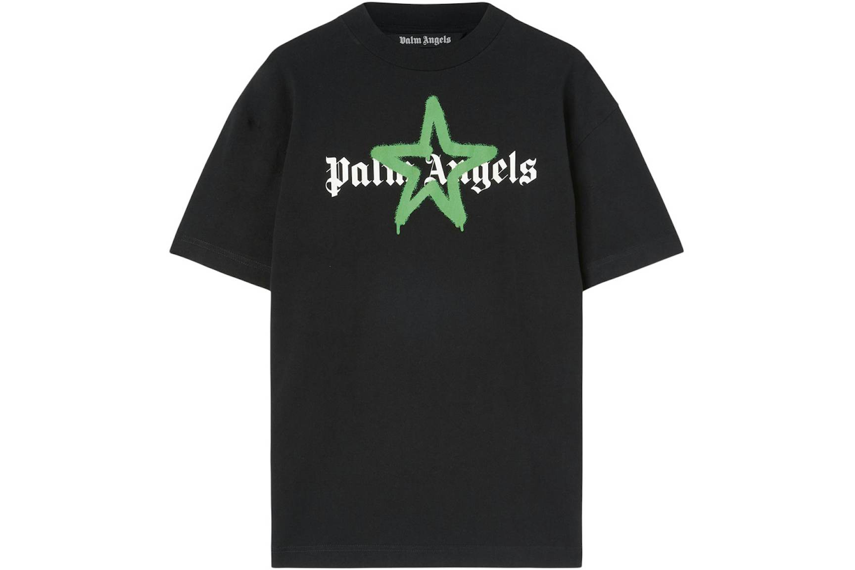 Palm Angels Star Sprayed T-Shirt Black/Green
