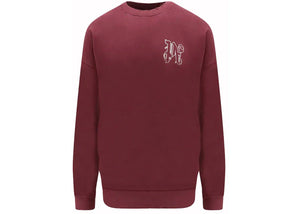 Palm Angels Vintage Effect Pa Logo Sweatshirt Burgundy